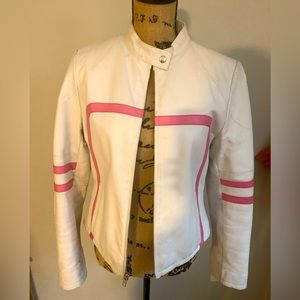 Retro Wilson motorcycle leather jacket